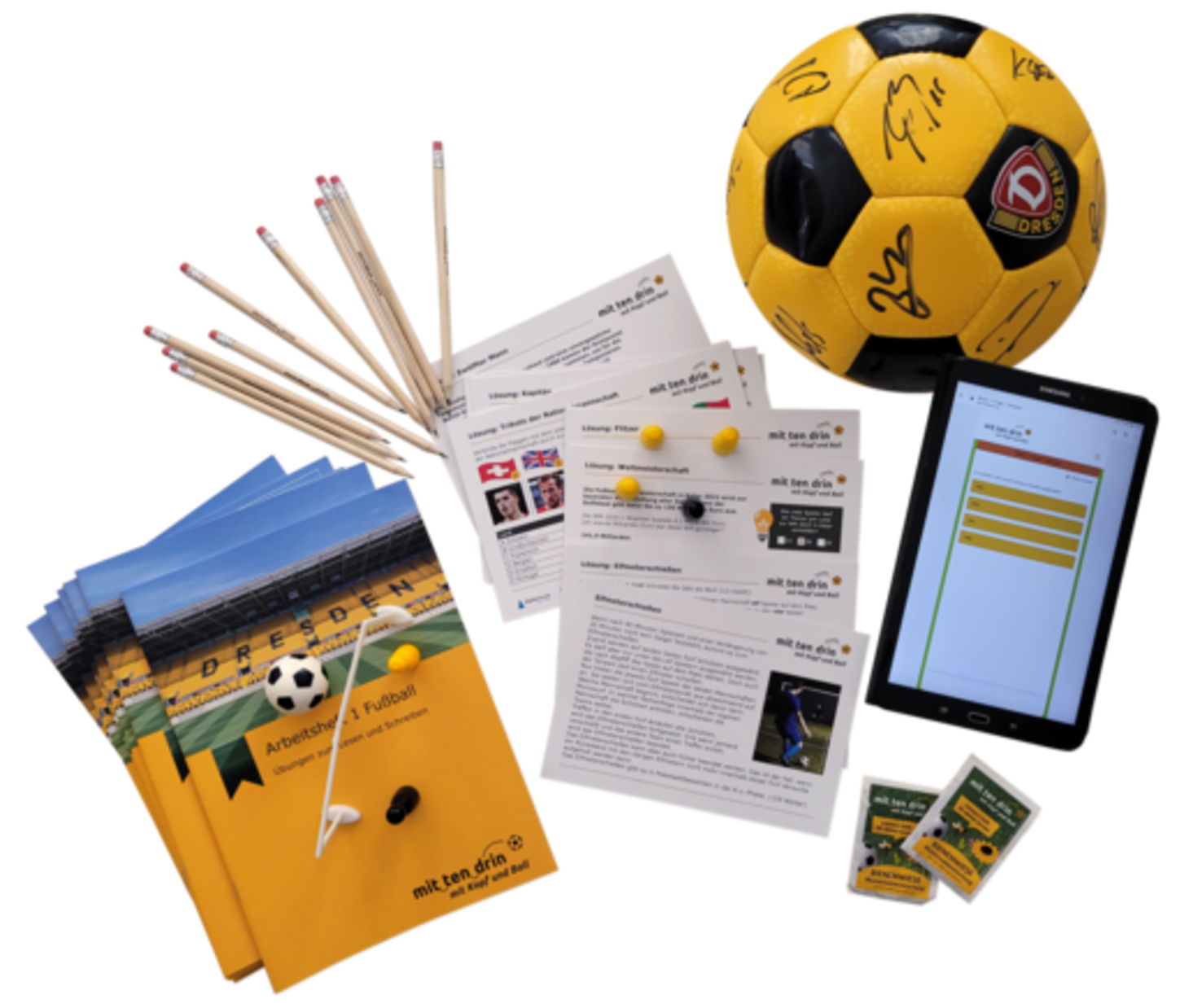 Spiel- und Lernmaterialien zum Thema Fußball