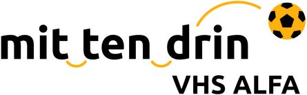 logo mittendrin vhs alfa Logo des Projekts mittendrin Volkshochschule ALFA