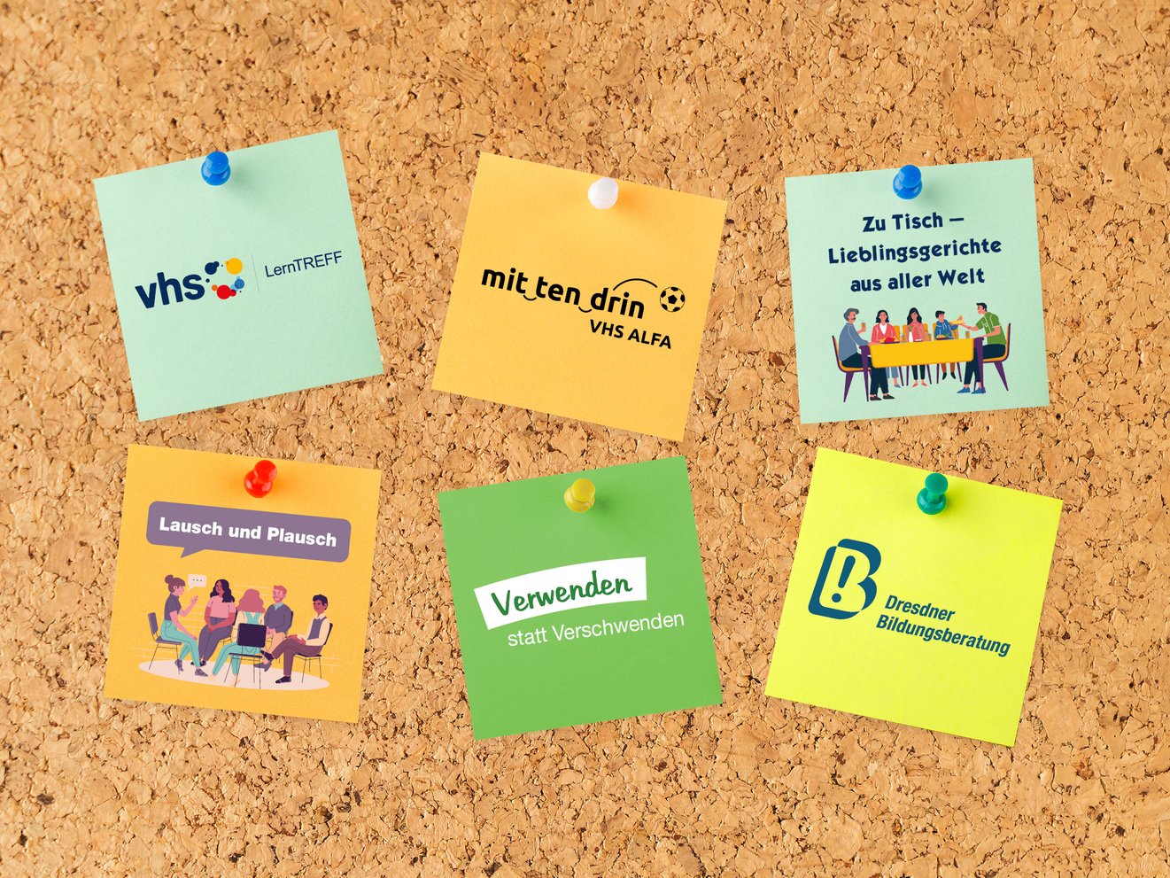 Logo der Projekte der VHS Dresden